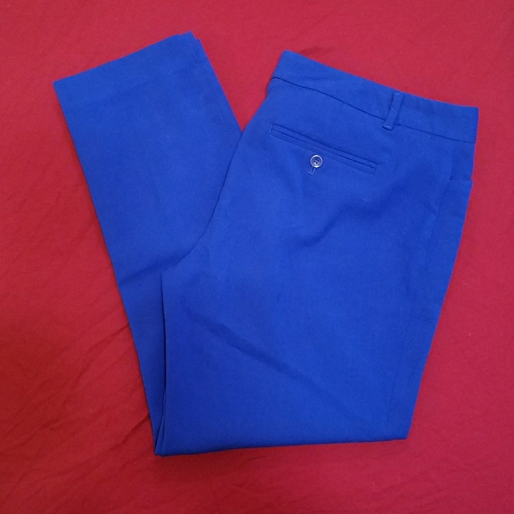 Gap Blue Slim Cropped Stretch Slacks